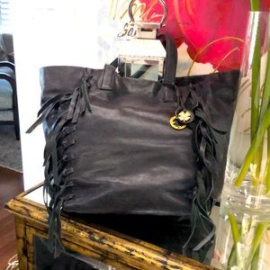 Lucky Brand  leather fringe hobo